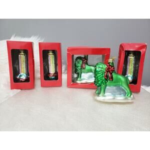 Woodfield Illinois Kemey Lion Art Tribune Building‎ Glass Christmas Ornament